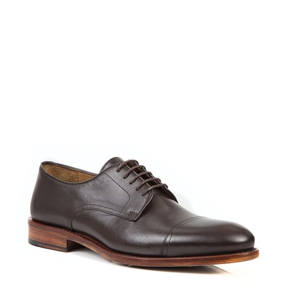 DAMAT Brown Leather Dress Shoe - Picture 1 of 3